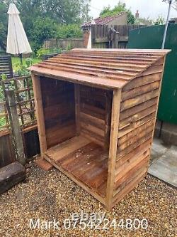 Wooden Log Store Bespoke logs Storage Garden Shed NEW