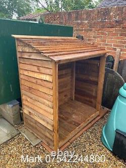 Wooden Log Store Bespoke logs Storage Garden Shed NEW