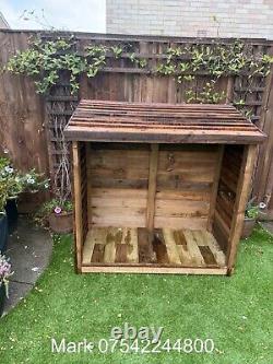 Wooden Log Store Bespoke logs Storage Garden Shed NEW