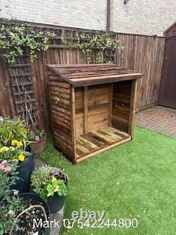 Wooden Log Store Bespoke logs Storage Garden Shed NEW