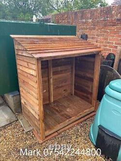 Wooden Log Store Bespoke logs Storage Garden Shed NEW