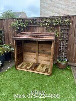 Wooden Log Store Bespoke logs Storage Garden Shed NEW