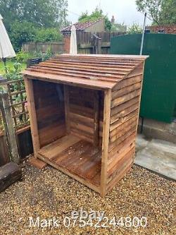 Wooden Log Store Bespoke logs Storage Garden Shed NEW