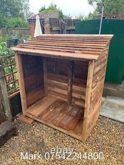 Wooden Log Store Bespoke logs Storage Garden Shed NEW