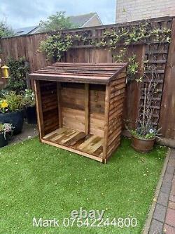 Wooden Log Store Bespoke logs Storage Garden Shed NEW