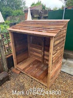 Wooden Log Store Bespoke logs Storage Garden Shed NEW