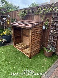 Wooden Log Store Bespoke logs Storage Garden Shed NEW