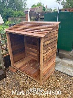 Wooden Log Store Bespoke logs Storage Garden Shed NEW