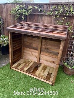 Wooden Log Store Bespoke logs Storage Garden Shed NEW