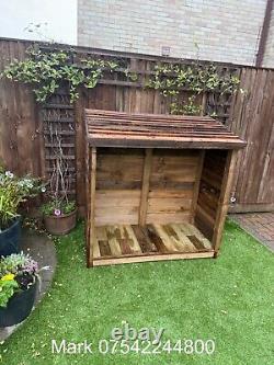 Wooden Log Store Bespoke logs Storage Garden Shed NEW