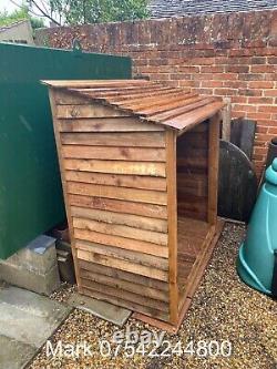 Wooden Log Store Bespoke logs Storage Garden Shed NEW