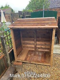 Wooden Log Store Bespoke logs Storage Garden Shed NEW