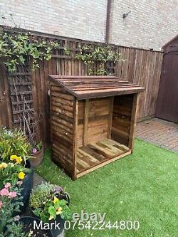 Wooden Log Store Bespoke logs Storage Garden Shed NEW