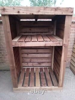Wooden Log Store / Bunker. FREE LOCAL DELIVERY up to 15 miles