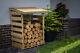 Wooden Log Store Compact 1m X 0.8m Pent Roof Pressure Treated Outdoor Wood Store