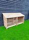 Wooden Log Store, Firewood Storage H-1270mm, W-2310mm, D-810mm +free Assembly