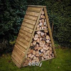 Wooden Log Store, Firewood Storage, Outdoor Wood Store, W1200×H1500×D600mm