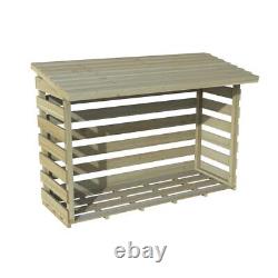 Wooden Log Store Large Pent 5'11 x 2'8 Outdoor Wood Store 1.8x0.8m Free Delivery
