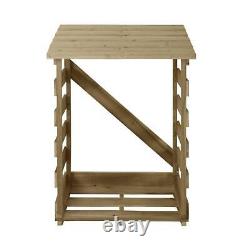 Wooden Log Store Outdoor Garden Firewood Timber shed Storage Pressure Treated