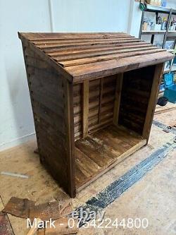 Wooden Log Store Storage Garden Shed NEW