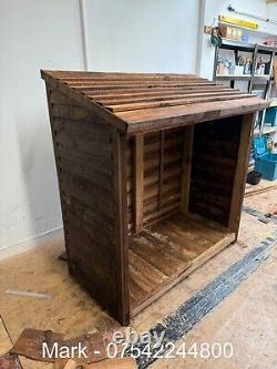 Wooden Log Store Storage Garden Shed NEW