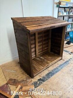 Wooden Log Store Storage Garden Shed NEW