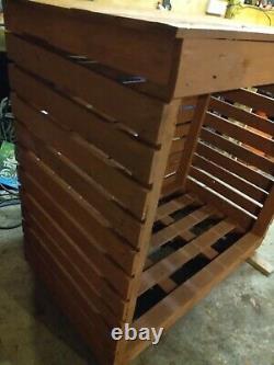 Wooden Log Store Wood Firewood Outdoor Garden Storage Logs Shed sturdy strong
