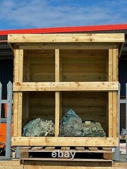 Wooden Log Store for Garden Heavy Duty Shiplap Cladded Outdoor Storage Unit