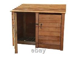 Wooden Outdoor Log Store, Fire Wood Storage Shed W-1460mm x H-1260mm x D-810mm