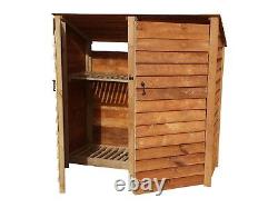 Wooden Outdoor Log Store, Fire Wood Storage Shed W-1870mm x H-1800mm x D-810mm