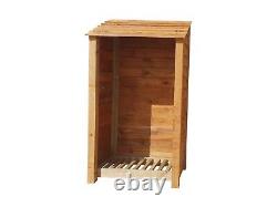 Wooden Outdoor Log Store, Fire Wood Storage Shed W-990mm x H-1800mm x D-810mm