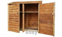 Wooden Outdoor Log Store, Fire Wood Storage (W-187cm, H-180cm, D-81cm) Sale