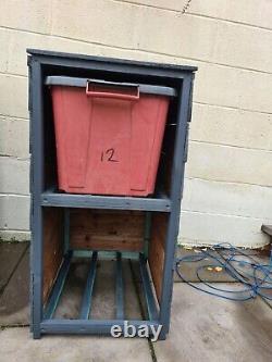 Wooden Recycling Box, Log and Bin Store