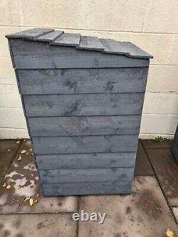 Wooden Recycling Box, Log and Bin Store