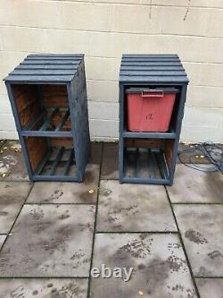 Wooden Recycling Box, Log and Bin Store