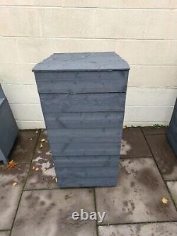 Wooden Recycling Box, Log and Bin Store