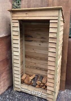 Wooden Storage Shed Log, Garden Tool Store Pent Roof