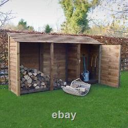 Wooden Tool & Log Storage Shed Empingham 6ft Tall x 11ft Wide Tool Store Unit