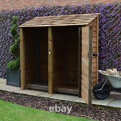 Wooden Tool & Log Storage Shed Hambleton 6ft Tall x 6ft Wide Tool Store Unit