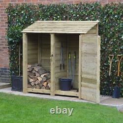 Wooden Tool & Log Storage Shed Hambleton 6ft Tall x 6ft Wide Tool Store Unit