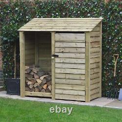 Wooden Tool & Log Storage Shed Hambleton 6ft Tall x 6ft Wide Tool Store Unit