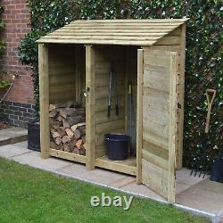 Wooden Tool & Log Storage Shed Hambleton 6ft Tall x 6ft Wide Tool Store Unit