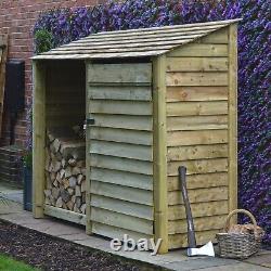 Wooden Tool & Log Storage Shed Normanton 6ft Tall x 7ft Wide Tool Store Unit