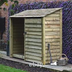 Wooden Tool & Log Storage Shed Normanton 6ft Tall x 7ft Wide Tool Store Unit