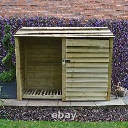 Wooden Tool & Log Storage Shed Normanton 6ft Tall x 7ft Wide Tool Store Unit