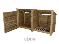 Wooden Tool and Log Store Garden Storage Shed HandMade