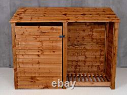 Wooden Tool and Log Store Garden Storage Shed HandMade