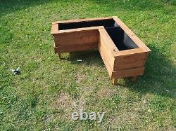 Wooden garden planters with trellis Benches, Log/ Bin Stores And More