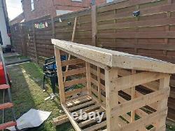 Wooden garden planters with trellis Benches, Log/ Bin Stores And More