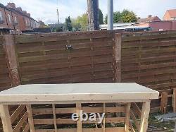 Wooden garden planters with trellis Benches, Log/ Bin Stores And More